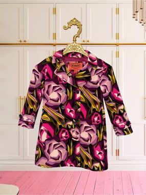 RARE Missoni for Target "Passione" Velvet Trench Pea Coat Y2K Style XL 4T 5T